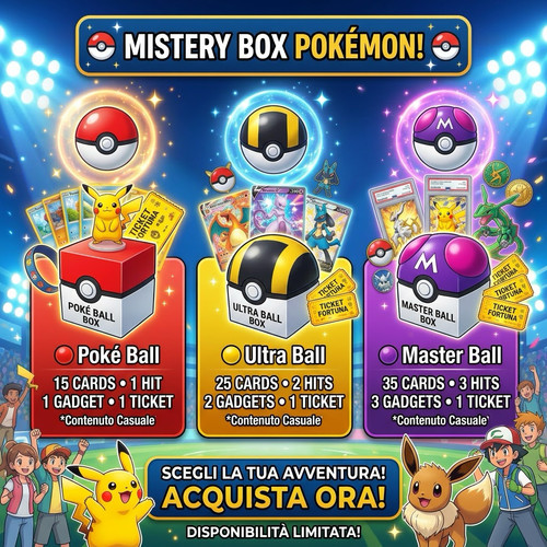 Box mistery pokémon carte ita - box,