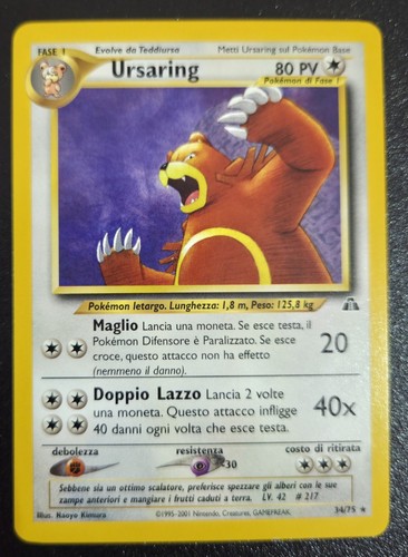 Pokémon tcg carta ursaring - pokémon,