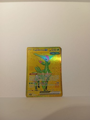 Carta pokémon fogliaferrea - fogliaferrea, ex