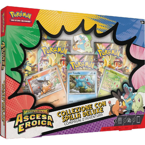 Pokemon collezione con spilla - con,