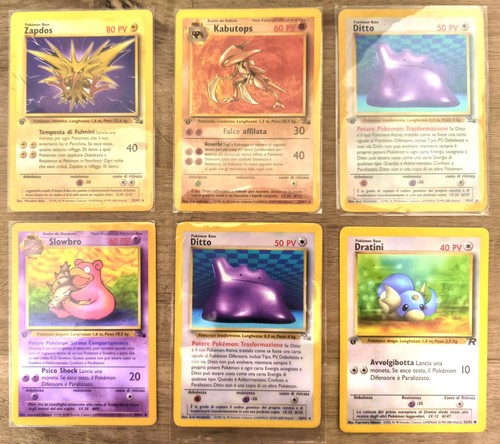 Lotto carte pokémon vintage - pokémon,