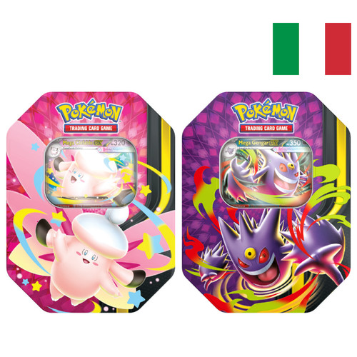 Pokemon tin collezione mega - tin,