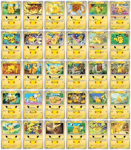 Pokemon pikachu 30th - pikachu,