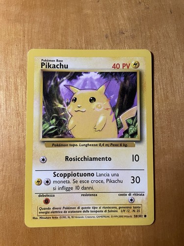 Pokémon pikachu 102 base - pokémon,