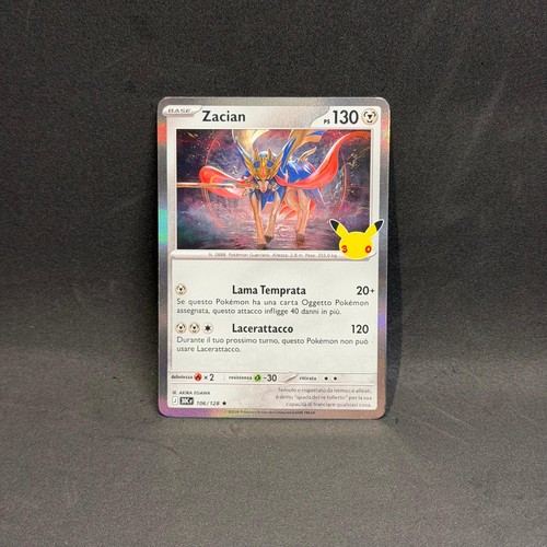 Zacian 106 128 rare 30th - 106/128, me: